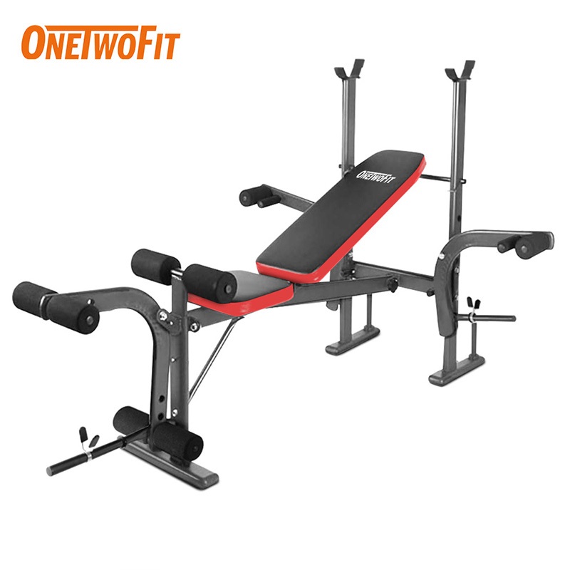 OneTwoFit เก้าอี้ยกดัมเบล ม้านอนยกน้ำหนัก ม้านั่งออกกำลัง ม้ายกน้ำหนักอเนกประสงค์ ปรับความสูงได้