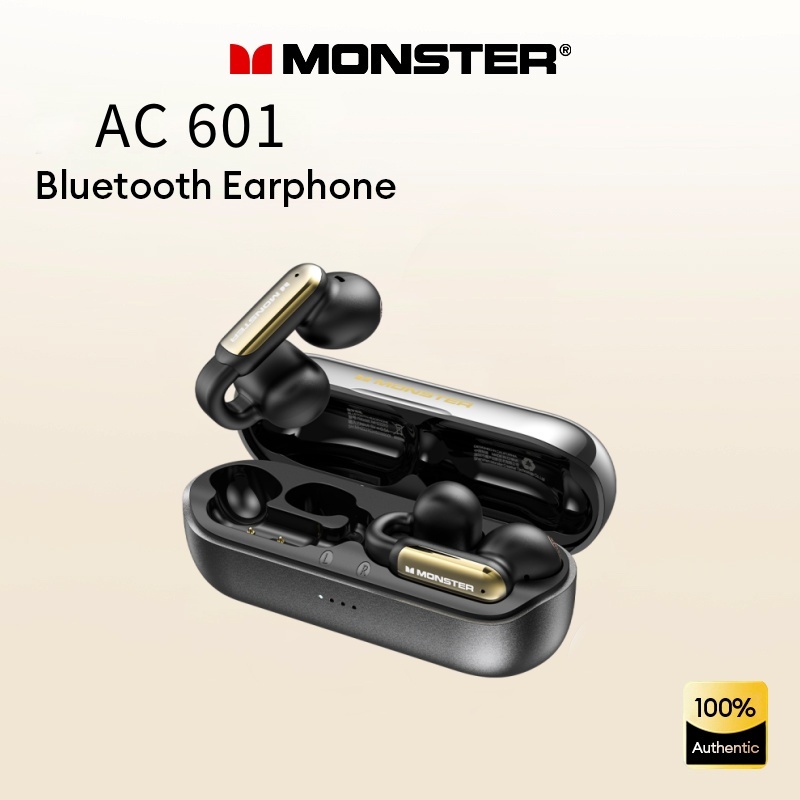 Monster AC601 หูฟังบลูทูธกีฬาคุณภาพเสียงไฮไฟลดเสียงรบกวน IPX5 กันน้ํา