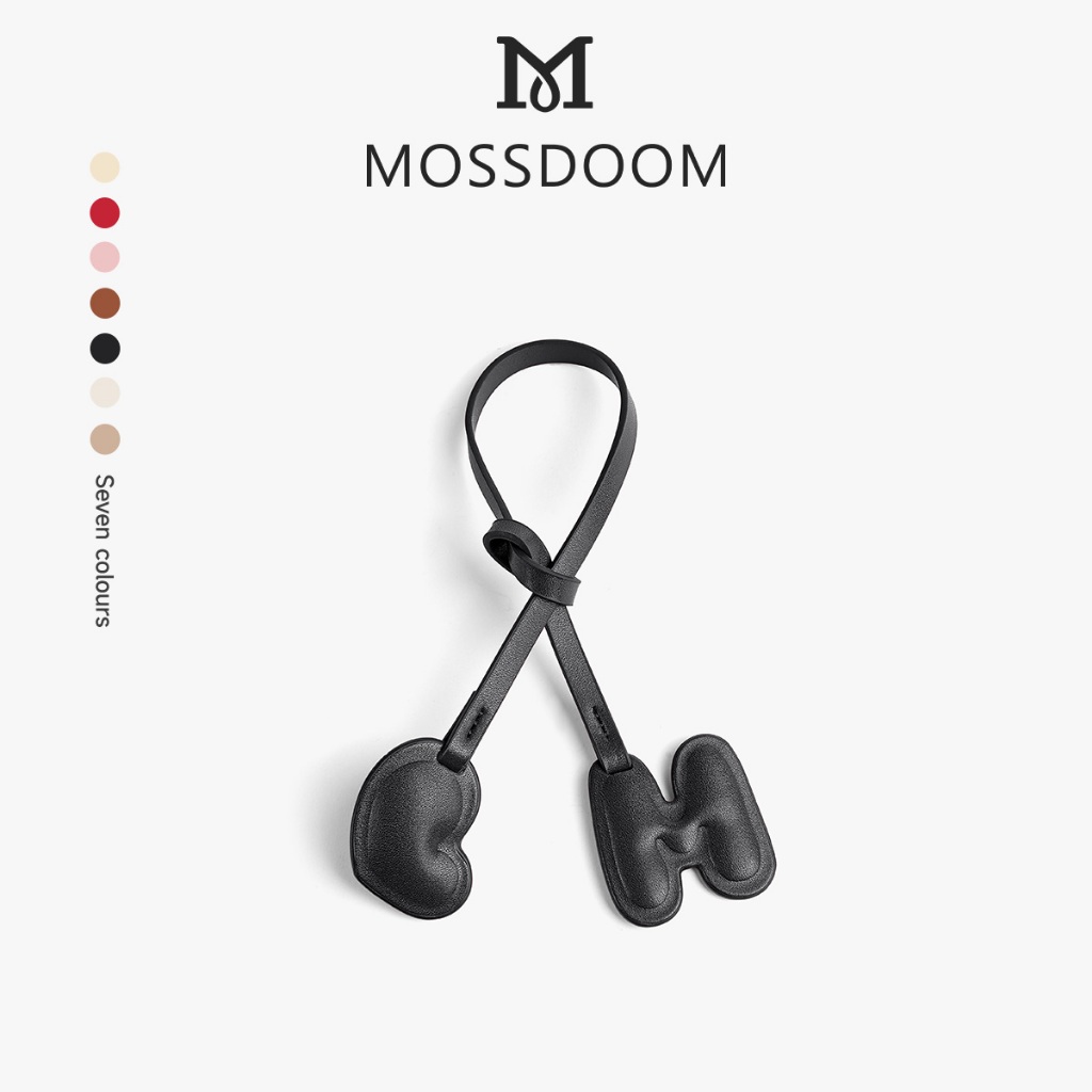 MOSSDOOM Mini M Charm สายห้อยประดับกระเป๋าสีสันสดใส รูปหัวใจ