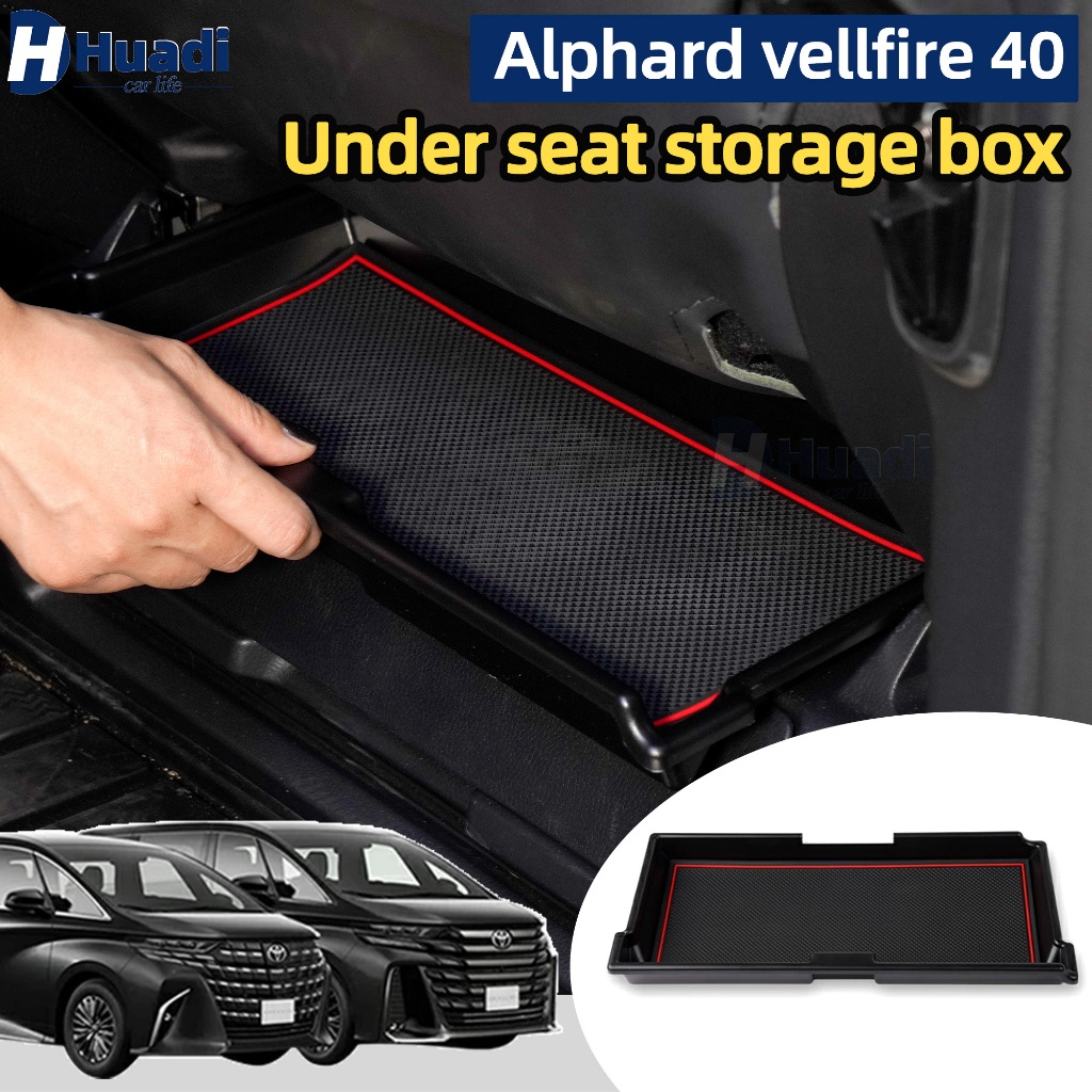 Alphard 40 vellfire 40(2023-2027) agh40 anh40 กล่องเก็บของใต้เบาะสําหรับที่นั่งผู้โดยสาร