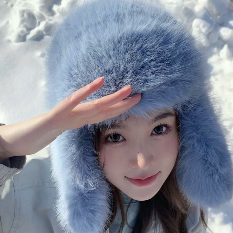 2024 สไตล์ใหม่ All-Match แฟชั่นสีทึบ Plush Lei Feng หมวกผู้หญิงฤดูหนาว Windproof Cold-Proof Warm ป้องกันหูหมวก Plush หมวกหนาพร้อมสต็อกจริง