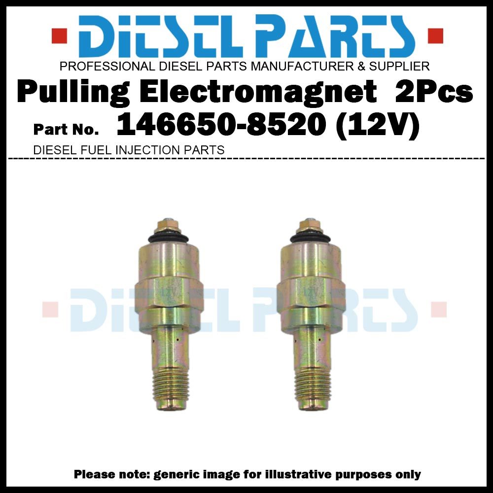 PULLER ELECTROMAGNET ยกแม่เหล็กปิดโซลินอยด์ 12V 146650-8520 สําหรับ ISUZU 4BD1 4BD2 4BE1 4BE2 4HE1 4