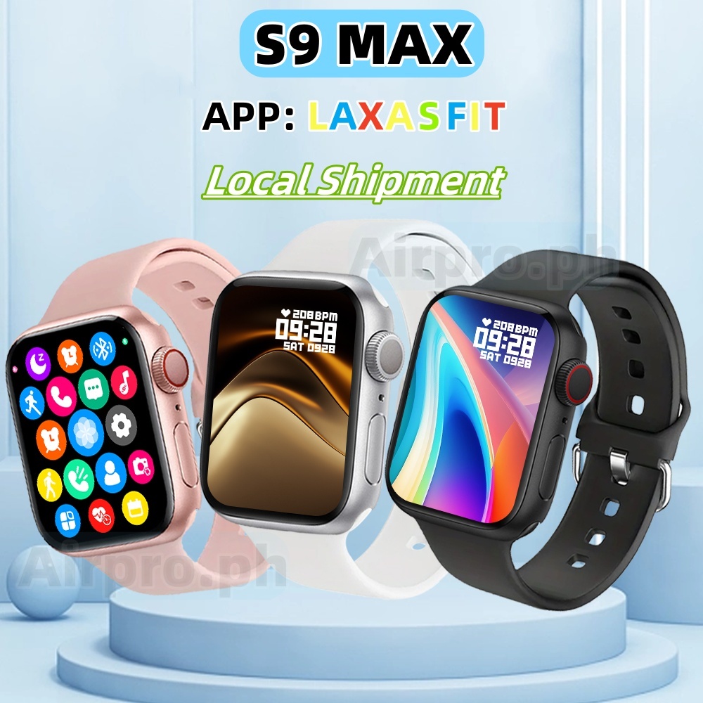 การจัดส่งในท้องถิ่น LAXASFIT S9 Max Smart Watch 2.01 "หน้าจอ HD Bluetooth Call สําหรับผู้ชายผู้หญิงโ