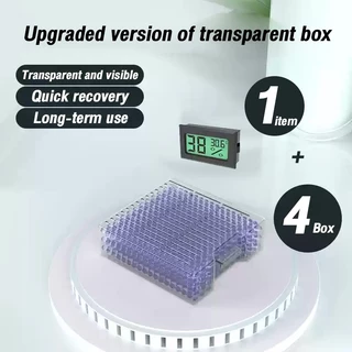 dry box สารดูดความชื้น Silica gel (ซิลิก้าเจล) พร้อมกล่อง กันชื้นไว้เก็บกับกล้องถ่ายรูปป้องกันรา กล่องลูกปัดดูดความชื้นซิลิก้าเจลแบบใช้ซ้ำได้ชิ้นของแท้ (สีน้ำเงิน)
