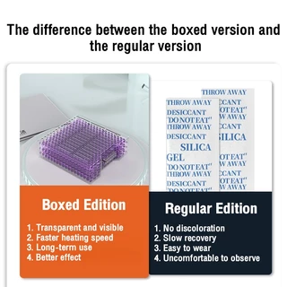 dry box สารดูดความชื้น Silica gel (ซิลิก้าเจล) พร้อมกล่อง กันชื้นไว้เก็บกับกล้องถ่ายรูปป้องกันรา กล่องลูกปัดดูดความชื้นซิลิก้าเจลแบบใช้ซ้ำได้ชิ้นของแท้ (สีน้ำเงิน)