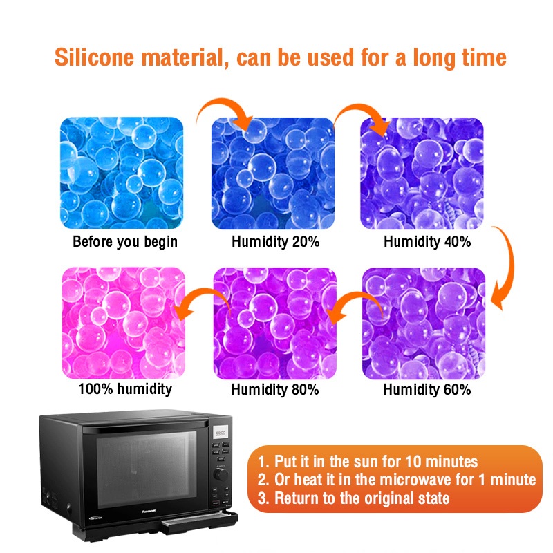 dry box สารดูดความชื้น Silica gel (ซิลิก้าเจล) พร้อมกล่อง กันชื้นไว้เก็บกับกล้องถ่ายรูปป้องกันรา กล่องลูกปัดดูดความชื้นซิลิก้าเจลแบบใช้ซ้ำได้ชิ้นของแท้ (สีน้ำเงิน)