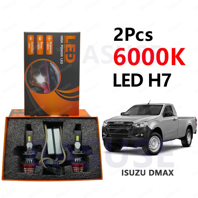 ISUZU D-max * 2PCS LED ไฟหน้าหน้า Foglight H7 H8/H11 Hi/Lo Beam ไฟหน้า