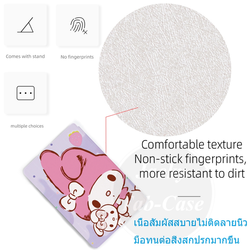 สําหรับ Lenovo Tab M8 M9 M10 M11 8 9 10.1 10.3 10.61 11 นิ้ว HD FHD LTE แฟชั่น Melody Flip Stand ฝาครอบหนังสําหรับ Lenovo TB331 TB330 TB125FU TB128 TB328 TB-X306 TB310FU TB300FU TB300FU - รูปที่ 4