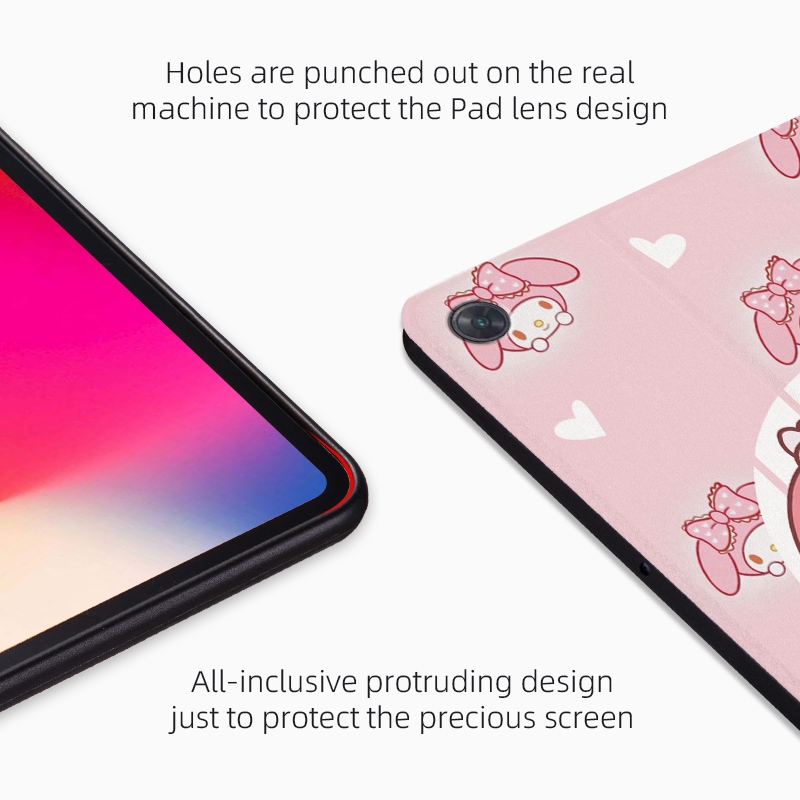 สําหรับ Lenovo Tab M8 M9 M10 M11 8 9 10.1 10.3 10.61 11 นิ้ว HD FHD LTE แฟชั่น Melody Flip Stand ฝาครอบหนังสําหรับ Lenovo TB331 TB330 TB125FU TB128 TB328 TB-X306 TB310FU TB300FU TB300FU - รูปที่ 3