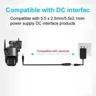 5m 12V DC Power Supply สายไฟ (5.5 มม.* 2.1 มม.) ชายหญิงสายไฟขยายสายไฟสายไฟอะแดปเตอร์สําหรับกล้องวงจรปิด IP กล้อง