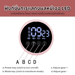 Momflybb ปั้มนมไฟฟ้า แบบพกพา การแปลงความถี่ทวิภาคี เครื่องปั๊มนมไฟฟ้า 3โหมด ปรับได้9ระดับ Wearable Breast Pump