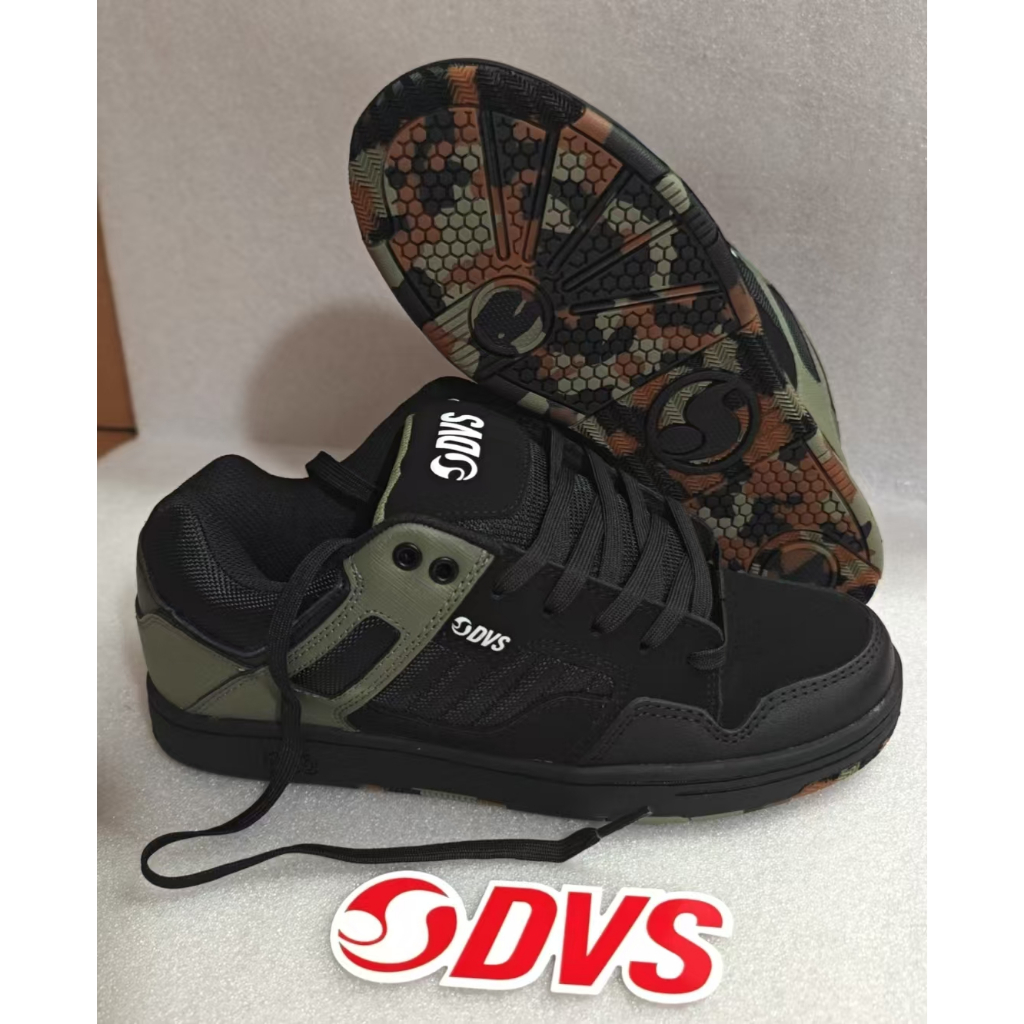 DVS Enduro 125 Blk Camo Sole Nubuck Mens Hip Hop รองเท้าสเก็ตบอร์ดสตรีทแฟชั่น พื้นยางเหนียว