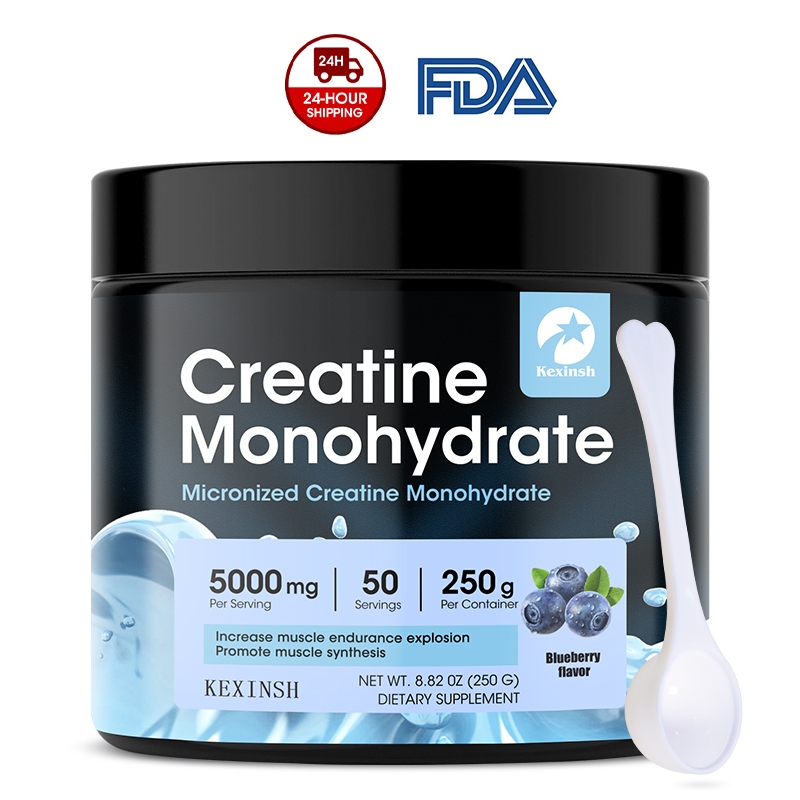 Kexinsh Creatine Monohydrate Powder Cell-Tech Creatine Post Workout Recovery Drink-รสบลูเบอร์รี่
