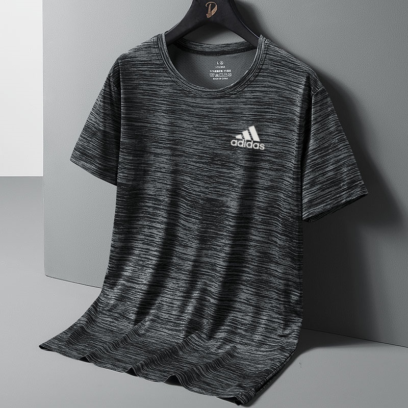 M-8xl เสื้อยืดแขนสั้นผู้ชายเสื้อยืดผ้าไหมน้ําแข็งหลวมเสื้อยืดขนาดใหญ่ Perspiration ยืด Jogging Breathable - รูปที่ 3