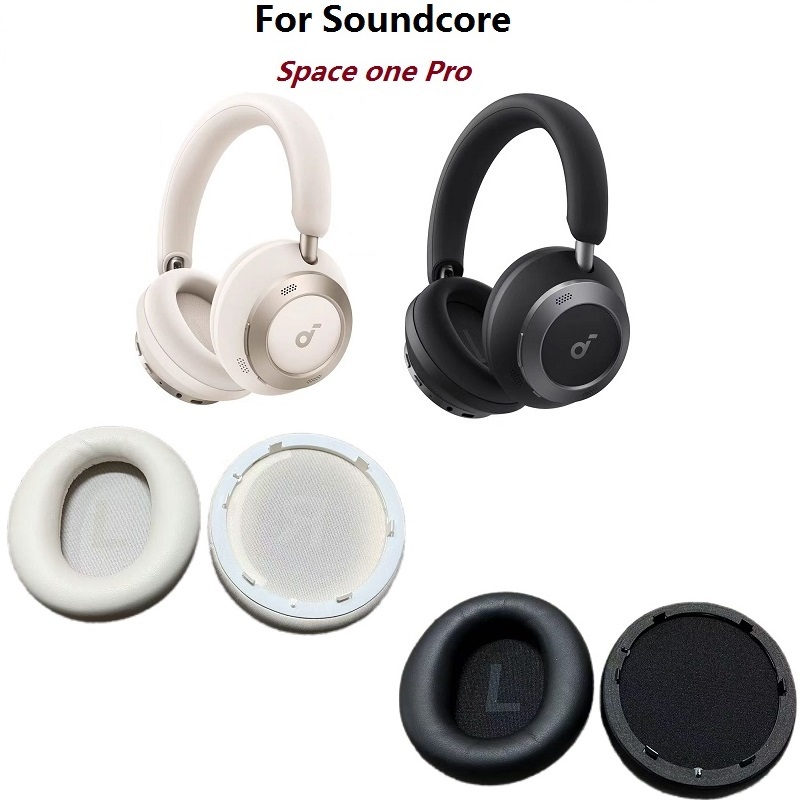 Original แผ่นรองหูฟังสําหรับ Anker Soundcore Space one Pro หูฟังเปลี่ยน spaceone Pro ที่ครอบหู Earmuffs หมอนหู
