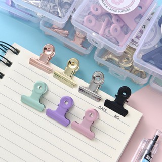 8ชิ้น มาการอง สี มาการอง โลหะคลิปหนีบกระดาษโลหะผูกพันคลิปที่คั่นภาพภาพครัวถุงอาหารคลิปสํานักงานโรงเรียนเครื่องเขียน