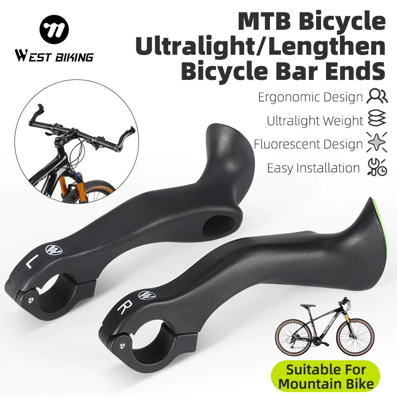 【พร้อมส่งจากกรุงเทพ】WEST BIKING อุปกรณ์แฮนด์มือจับ น้ําหนักเบา สําหรับรถจักรยานเสือภูเขา