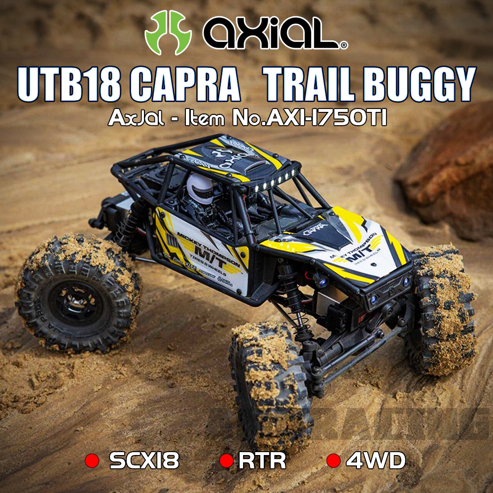 AXIAL UTB18 Capra Crawler Trail Buggy RTR 4WS 4WD 1/10 RC รีโมทคอนโทรลไฟฟ้ารุ่นรถ Rock Crawler ผู้ให