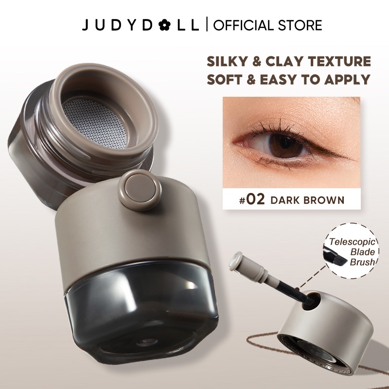 [พร้อมแปรง] Judydoll จูดี้ดอล อายไลเนอร์ครีม อายไลเนอร์ เนื้อครีมเจล กันน้ํา ติดทนนาน กันเปื้อน