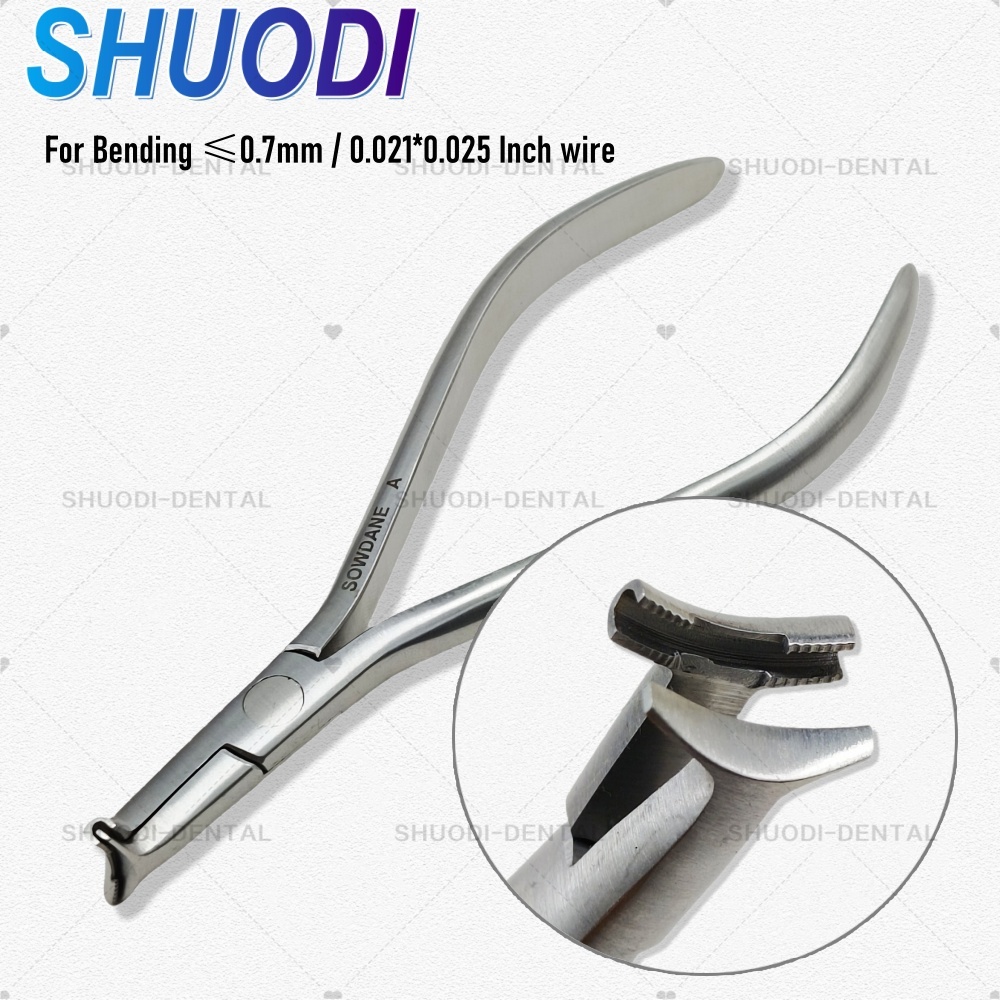 ลวดจัดฟันทันตกรรม NiTi Cinch Back Plier จัดฟัน Forcep เครื่องมือสูงสุดสําหรับ 0.7 มม.เครื่องมือทันตแพทย์