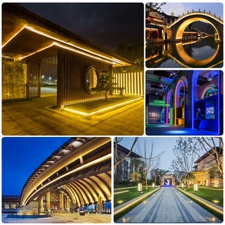 Super Bright แรงดันไฟฟ้าสูง 220VLED Light Strip สวนไฟในร่มเปลี่ยนได้อย่างอิสระ 3 M/5 M/10 M/15M20M