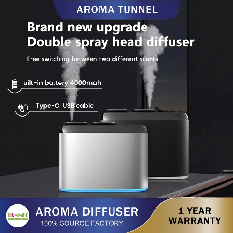 Aroma TUNNEL 100ML 100M3 น้ํามันหอมระเหย Waterless l Diffuser สมาร์ทน้ํามันหอมระเหย Diffuser โรงแรมบลูทูธเครื่องอโรมา