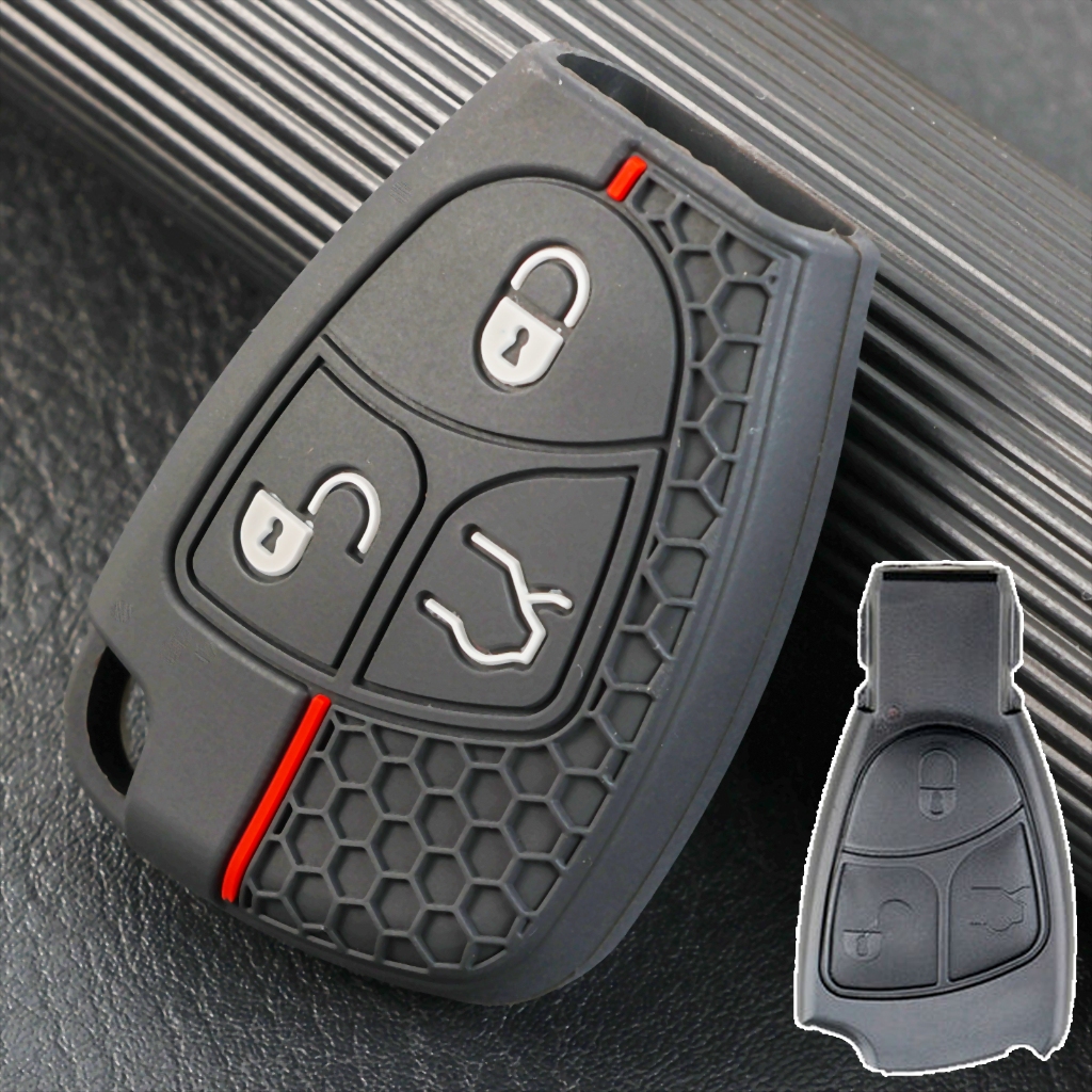 ซิลิโคนรถ Remote Key สําหรับ Mercedes Benz CE CLS CLK ML B CL SLK230 S430 S500 S600 SL500 R350 กรณี Fob Shell Protector ผู้ถืออุปกรณ์เสริม