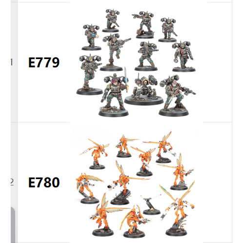 E779 Tempestus Aquilons E780 Vespid Stingwings