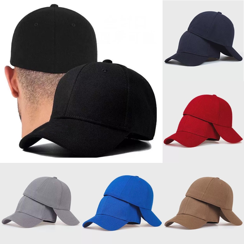 ปิดถ้วยแฟชั่น หมวกเบสบอลสําหรับผู้ชาย ฮิปฮอปวินเทจเต็มหมวกสําหรับผู้หญิง หมวกทรงกลมลําลองคุณภาพสูง