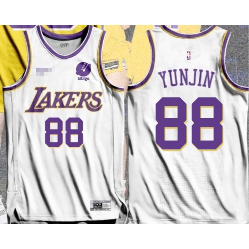 เสื้อกีฬาบาสเก็ตบอล ลายทีม lakers 81 CHAEWON