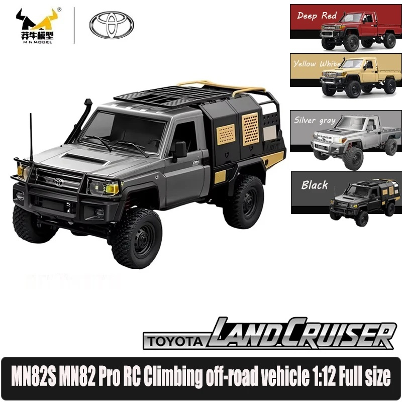 พร้อมสต็อก MNRC 2.4G MN82 MN82 Pro MN82S 1:12 Supertourer Full Scale Pickup รถบรรทุกสั้น 4WD รถปีนเขา RC รถรีโมทคอนโทรลของเล่นคริสต์มาสของขวัญ MN รุ่น