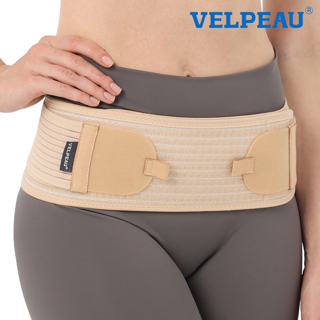 VELPEAU Sacroiliac Si Joint Hip Belt for Women Men, Non-slip Pelvic Lower Back Lumbar Support Brace 