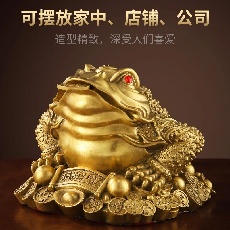 Jin คางคกเงินจีนความมั่งคั่งรูปปั้นกบตกแต่งบ้านหัตถกรรมคางคกเงิน Lucky Fortune โฮมออฟฟิศตกแต่ง Feng Shui เครื่องประดับตกแต่งโชคดี Charms Lucky รถตกแต่ง Fortu