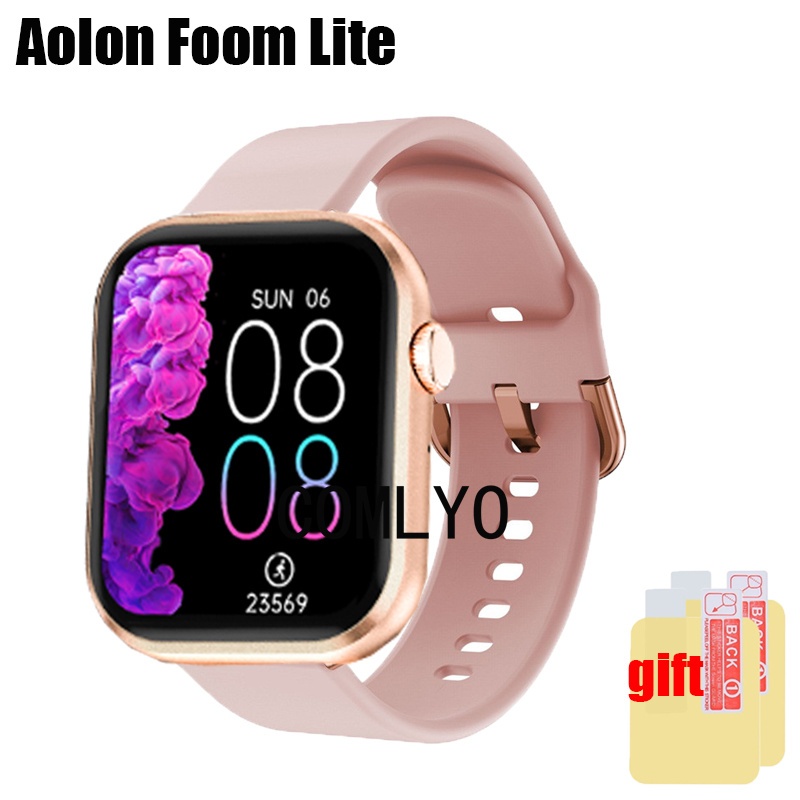 สําหรับ Aolon Foom Lite สายรัดสมาร์ทวอท์ชซิลิโคนกีฬานุ่มผู้หญิงผู้ชายเข็มขัดป้องกันหน้าจอฟิล์ม