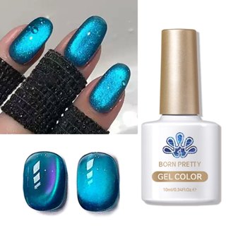Born PRETTY Aurora Blue Cat Magnetic Gel ยาทาเล็บฤดูหนาวเล็บ…