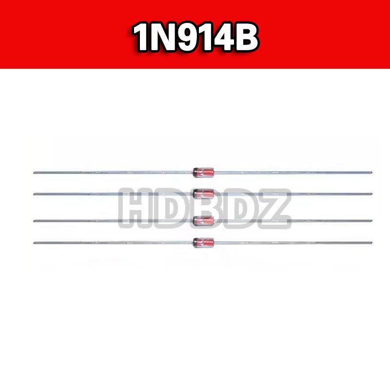 20-100pcs 1N914B IN914B 1N914 IN914 DO-35 สวิทช์วงจรเรียงกระแสไดโอด 100V 200mA แก้วหลอด IC