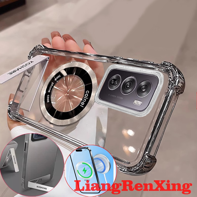 FOR เคส Case สำหรับ OPPO Reno 12 Pro 5G Reno 12 5G 2024 โทรศัพท์ปลอก softcase ล้างกันกระแทกที่ครอบการออกแบบใหม่ความงามที่ชัดเจนกับผู้ถือไร้สายแม่เหล็ก tmcbcx01