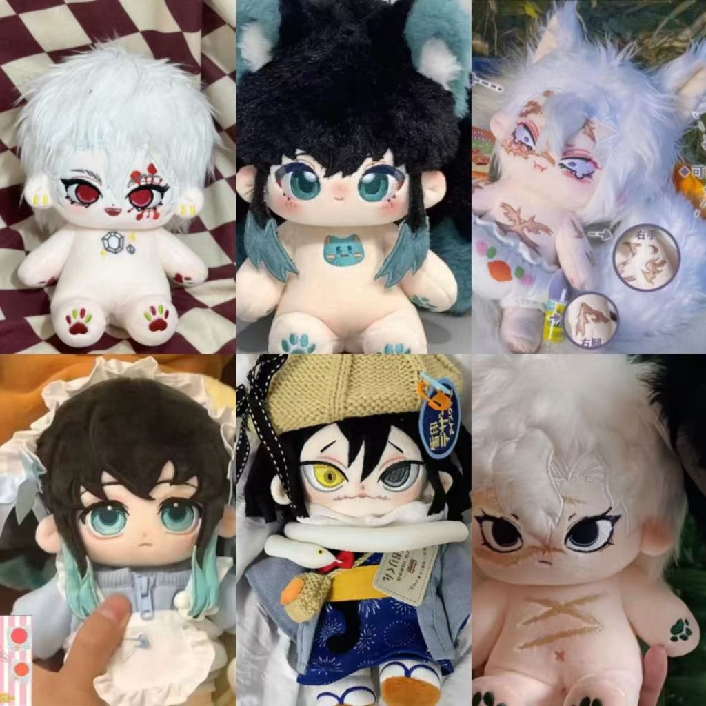 Demon Slayer Tokitou Muichirou ตุ๊กตาตุ๊กตานุ่มอะนิเมะอุปกรณ์ต่อพ่วงตุ๊กตาของเล่น 20 ซม.
