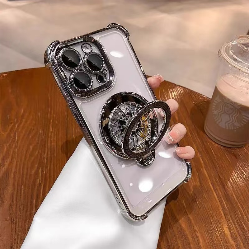 เคส VIVO V21 5G V23 5G V23 Pro 5G V25 Pro V27 5G V27 Pro V27E 5G T2 4G  สี่มุม Anti Drop Gyro Stand 