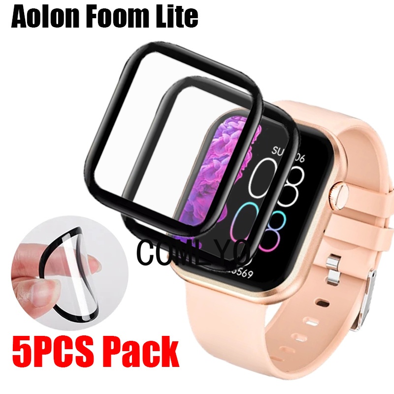 สําหรับ Aolon Foom Lite สมาร์ทวอทช์ป้องกันหน้าจอป้องกัน 3D คลุมทั้งหมดโค้งฟิล์มนุ่ม