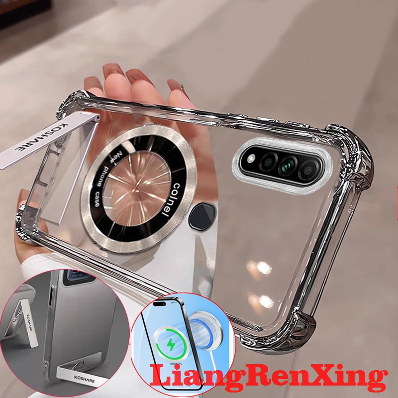 FOR เคส Case สำหรับ OPPO A31 2020 โทรศัพท์ปลอก softcase ล้างกันกระแทกที่ครอบการออกแบบใหม่ความงามที่ชัดเจนกับผู้ถือไร้สายแม่เหล็ก TMCBCX01