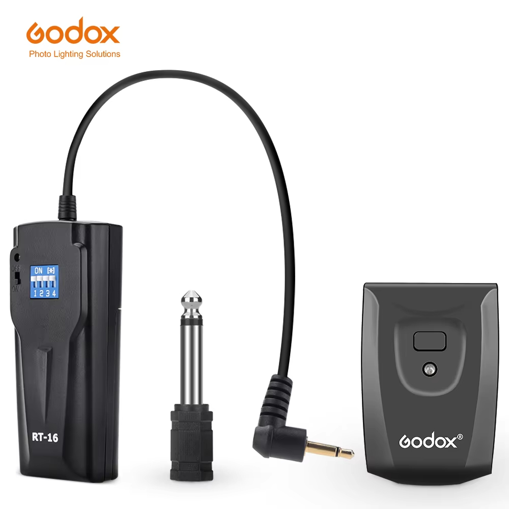 Godox 16 ช่อง RT-16 ไร้สาย/วิทยุสตูดิโอแฟลชทริกเกอร์พร้อมตัวรับสัญญาณชุดสําหรับ Canon Nikon Pentax Slr กล้อง K-150A K-180A