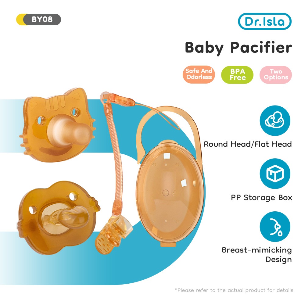 Dr.isla จุกหลอกซิลิโคน จุกหลอก สำหรับเด็ก0-2ขวบ จุกหลอก เด๊กแรกเกิด จุกหลอกกลางว