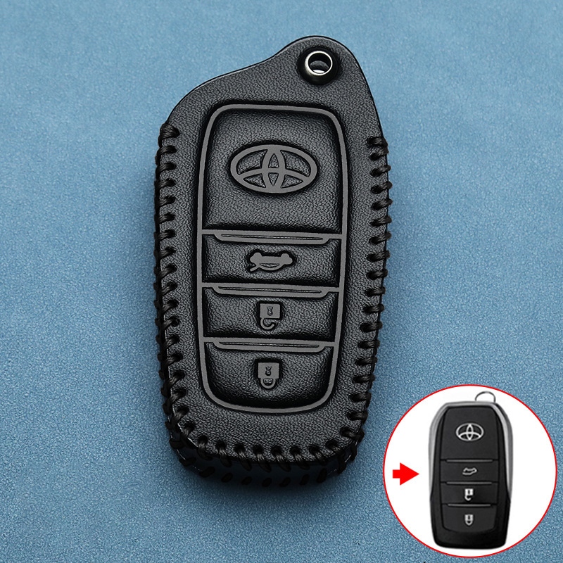 Toyota ของแท้หนังรถ Remote Key สําหรับ Toyota fortuner/Rocoo/revo Key Cover Toyota Key Case พวงกุญแจอุปกรณ์เสริม - รูปที่ 2