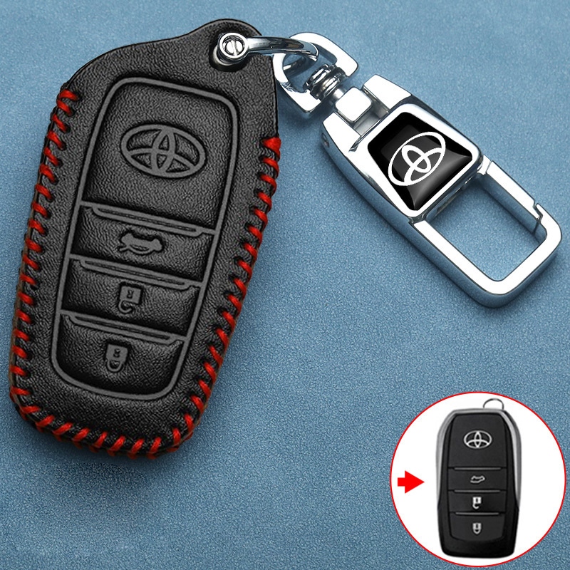 Toyota ของแท้หนังรถ Remote Key สําหรับ Toyota fortuner/Rocoo/revo Key Cover Toyota Key Case พวงกุญแจอุปกรณ์เสริม - รูปที่ 3