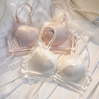 สบายถ้วยคงที่ กดขึ้น ชุดชั้นในสตรีซาตินลูกไม้ชุดชั้นในเซ็กซี…