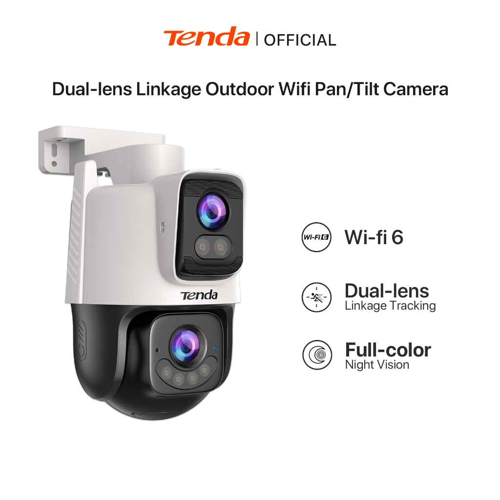 Tenda RH3 CH7 RH9 3MP / 4MP / 6MP WiFi กล้อง IP กลางแจ้งสมาร์ท Full-Color อินฟราเรด Night Vision Dua