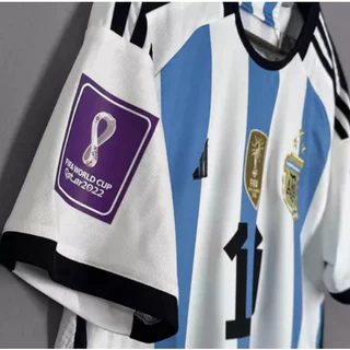 2022 Argentina Home MESSI เสื้อฟุตบอลฟุตบอลโลก