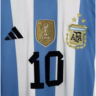 2022 Argentina Home MESSI เสื้อฟุตบอลฟุตบอลโลก