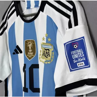 2022 Argentina Home MESSI เสื้อฟุตบอลฟุตบอลโลก